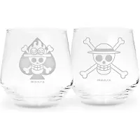 Abystyle - Anime Glazenset - Luffy & Ace - voor Geen - transparant - Maat Standard