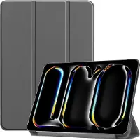 Mobigear Tablethoes geschikt voor Apple iPad Pro 13 Inch (2025) Hoes | Tri-Fold Bookcase - Grijs
