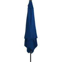 vidaXL Tuinparasol 295 x 295 x 245 cm Polyester en Staal Azuurblauw