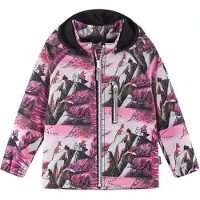 Reima Functionele jas 'Moomin Vantti' rosa / zwart / wit