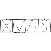 Luca Lighting Kerst wandlamp zwart XMAS incl. LED met timer IP44 - Yoro