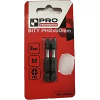 Pro Bit PH 2 x 50 mm S2 Zwart - Set bevat 2
