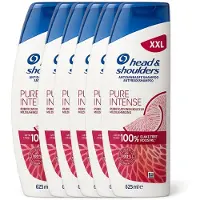 Head & shoulders Pure Intense XXL Shampoo 6 x 625 ml – Anti-Roos