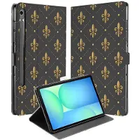B2Ctelecom Franse Lelie Book Case Hoesje met Standaard Samsung Galaxy Tab S10 FE | Tab S9 FE