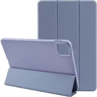 Mobigear Tablethoes geschikt voor Apple iPad Pro 13 Inch (2025) Hoes TPU,Kunstleer | Tri-Fold Gel Bookcase - Paars