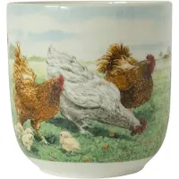 Wiebe van der zee Wiebe's Farm Beker XL Kip 41cl 6st Multi multi Porselein Beker