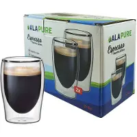 Alapure Dubbelwandige Espresso Thermoglazen