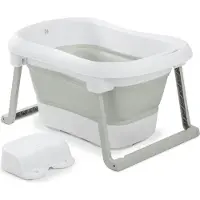 Hauck Wash n Fold L - babybadje - inklapbaar -White - Sage