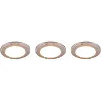 TRIO Inbouwspots Argus chroom set van 3