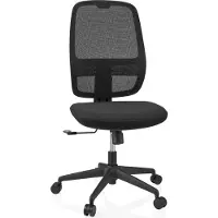 Hjh OFFICE Bureaustoel / draaistoel Minoro B zitting stof / rugleuning netstof zwart / zwart
