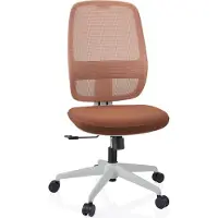 Hjh OFFICE Bureaustoel / draaistoel Minoro W zitting stof / rugleuning netstof wit / bruin