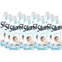 Silan 12x Wasverzachter Sensitive 40 Wasbeurten 880 Ml