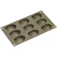 Lurch 85025 FLEXIFORM MOULE À MADELEINES POUR 9 MADELEINES MARRON
