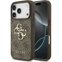 GUESS 4G Metal Logo Backcover voor de Apple iPhone 17 Pro Max - Bruin