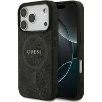 GUESS telefoonhoesje voor iPhone 17 Pro Max - MagSafe geschikt - Zwart