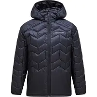 Peak Performance - Donsjassen - M Elevate Liner Hood Black voor Heren van Gerecycled Polyester - Maat L - Zwart