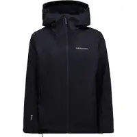 Peak Performance - Ski jassen - M Rider Tech Insulated Jacket Black voor Heren van Gerecycled Polyester - Maat L - Zwart