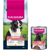 Eukanuba Senior Medium droogvoer, rijk aan vers kippenvlees, 15 kg