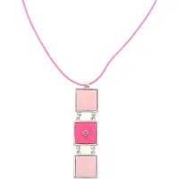 Behave - Ketting met Roze Hanger - Speelse Trendkleur - Y2K Stijl