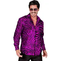 Widmann Pimp Daddy Zebra Roze Overhemd Man
