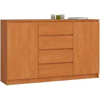 Akord Ladekast K160 met 4 Lades en 2 Deuren / Furniture Factory / Els / 160 x 99 x 40 cm