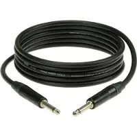 Klotz IKN03PPSW gitaarkabel met zwart chromen Neutrik 6.35mm jacks 3m
