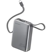 4smarts Powerbank Pocket Dual Cord, 20000mAh, 22,5W, kleur: spacegrijs