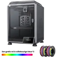Creality 3D-Drucker K1C 3D-printer Geïntegreerde camera + Met twee willekeurige kleuren filament in de set
