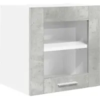 vidaXL - Hangkast - Beton - Grijs - 40 - x - 31 - x - 40 - cm - Bewerkt - hout