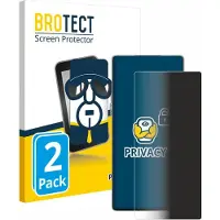 BROTECT - privacy screenprotector voor ZTE Nubia Red Magic 11 Pro - Folie Beschermfolie Blauwlichtfilter 2 Stuks