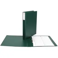 Biurfol Map A4 2R/4cm D-ringmap met insteekdeksel, donkergroen