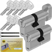 Yale Y600 Cilinderslot Set 40/55 + 40/55G Satijn met noodfunctie
