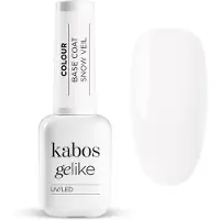 Kabos Kleurrijke hybride basis Gelike Colour Base Coat 2in1 Snow Veil / Sneeuwsluier 10ml