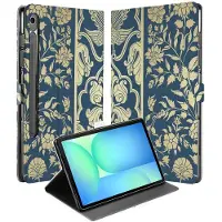 B2Ctelecom Samsung Galaxy Tab S10 FE | Tab S9 FE Book Case Hoesje met Standaard Beige Flowers