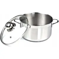 SSW RVS Kookpan met Deksel 14cm 0.9L - Geschikt voor Inductie
