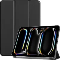 Mobigear Tablethoes geschikt voor Apple iPad Pro 13 Inch (2025) Hoes | Tri-Fold Bookcase - Zwart