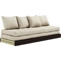 Karup Chico Bank Met Mattras 80x200 Cm - Slaapbanken Katoen Beige - 170747747080
