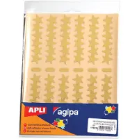 Agipa metallic stickers, blister met 288 stuks, goud en zilver, ster 20 mm - 3 stuks