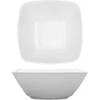 Lubiana Victoria Saladekom 13 cm - Vierkante Witte Porseleinen Kom