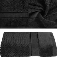 Eurofirany Luxe Katoenen Badhanddoek 70x140cm Zwart - 500 g/m²