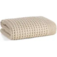 Eurofirany Melo Badlaken 70x140 cm Beige - Wafelstructuur