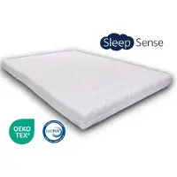 Sleep sense topper 70x200 - topdekmatras - topmatras - Comforschuim - circa 7 cm dik - Anti Allergisch - Afritsbare hoes - Gemiddeld hardheid - 100% veilig