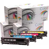 Colori Set 4x huismerk toner geschikt voor HP Laserjet Pro MFP M476 M476dn M476dw M476nw M 476 M 476dn M 476dw M 476nw HP 312X CF380X 312A CF380A CF381A CF382A CF383A