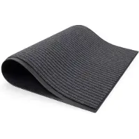 Luft Deurmat - Droogloopmat - Schoonloopmat - 2 stuks - Voor binnen en buiten - 60 x 40cm - Anti slip - Zwart - - Vloermat - Doormat