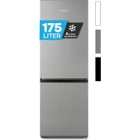 HEINRICH'S Heinrich´s HKS 3091.1 Koel- en vriescombinatie 175 liter - koelvolume 122 l, vriesvak 53 l - stil 39 dB - energieklasse D - inox