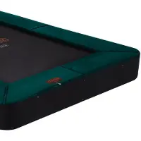 Avyna Trampoline Rand FlatLevel 275x190 cm – Groen Rechthoekige Beschermrand – Sterk & Duurzaam – Voor FlatLevel Trampolines