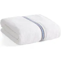 Eurofirany Luxe Badhanddoek Tris 70x140 cm Wit - 100% Katoen