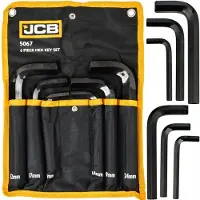 JCB Inbussleutelset Kort CRV 6 Delig 12-24mm Werkplaatsgeredasch