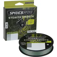 Spiderwire Stealth Smooth8 x8 PE Braid Moss Green 0,11 mm 150 m 10,3 kg-22 lbs Braid