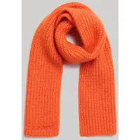 Superdry Geribde Essential Sjaal Oranje Grootte: 1SIZE